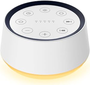 Brown Noise Sound Machine with 30 Soothing Sounds 12 Colors Night Light White Noise Machin