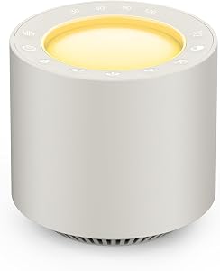 PureNurt White Noise Sound Machine: Red Light Therapy Sleep Sound Machine with 38 Soothing