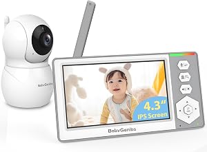 Baby Ganibs Baby Monitor with Camera and Audio, 4.3'' Video Baby Monitor with 1000ft Long