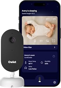 Owlet Dream Sight (Gen 3) Smart Video Baby Monitor | 2K HD Camera w/Night Vision | Detects