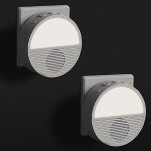 Wall Plug in/Cable Connection White Noise Sound Machine, Seaside Sunset Noise Machines for