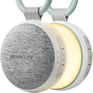 Momcozy Portable Sound Machine with Night Light, White Noise Sound Machine for Baby, 20 So